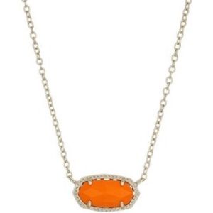 Kendra Scott Orange Pendant Necklace
